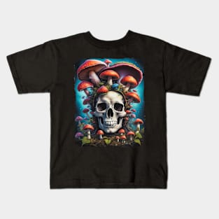 shroomy skull VIII Kids T-Shirt